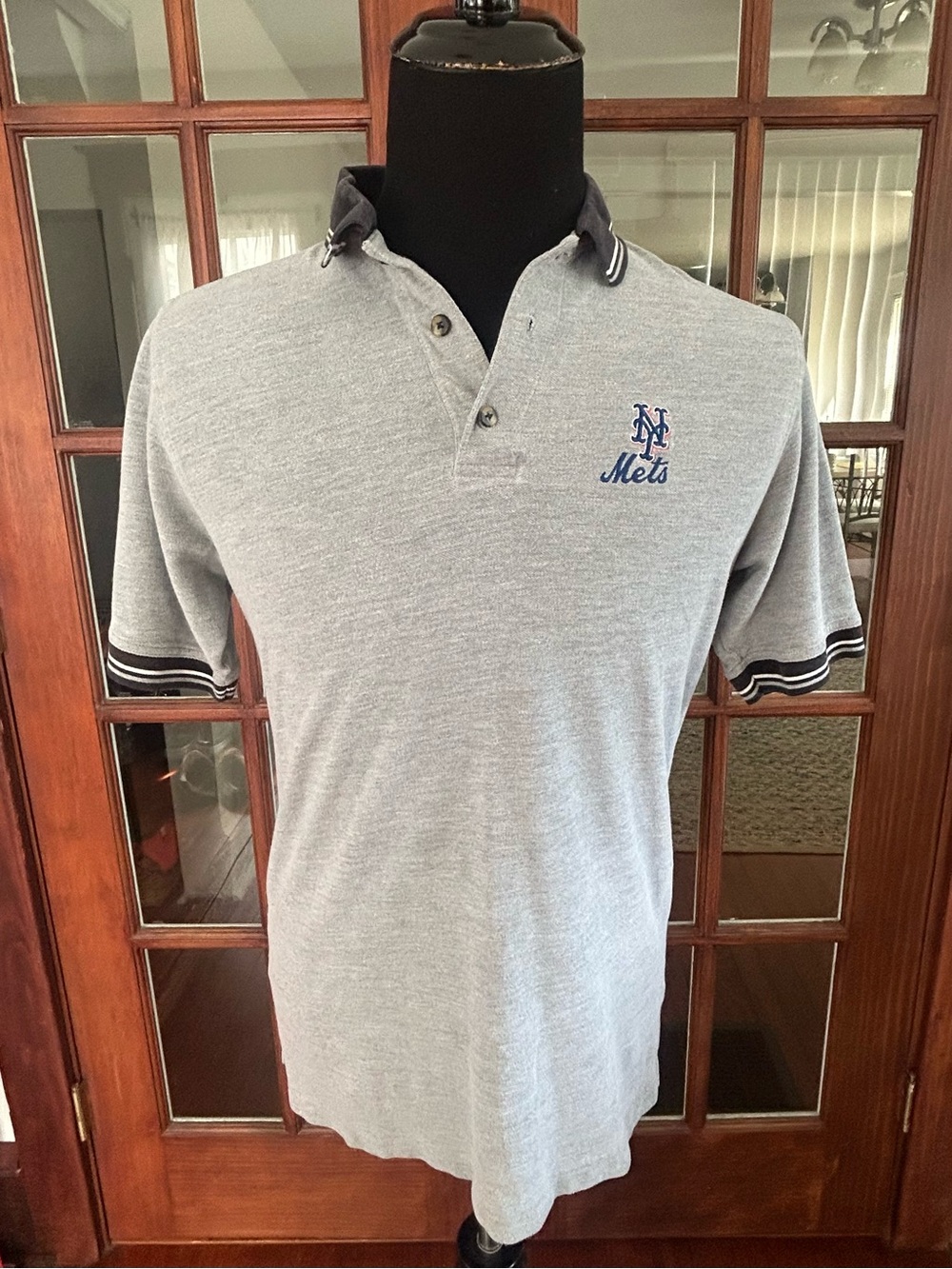 Vintage Lee Sport New York Mets Polo Shirt Medium Embroidered